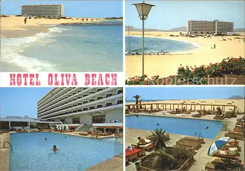 Fuerteventura Kanarische Inseln Hotel Oliva Beach Strandpartie Swimmingpool Kat. 