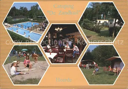 Heerde Gelderland Camping De Zandkuil Swimming Pool Restaurant Kinderspielplatz Kat. 