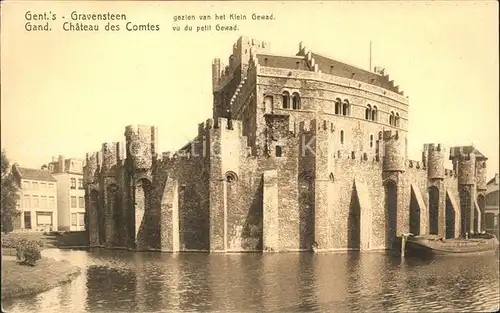 Gent Gand Flandre Gravensteen Chateau des Comtes Schloss Kat. 