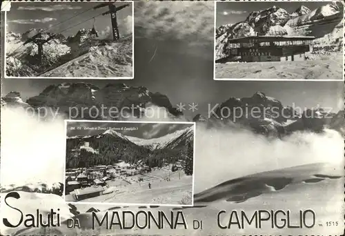 Madonna di Campiglio Bergbahn Bergrestaurant Gebirgspanorama Kat. 