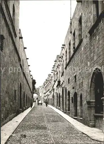 Rhodos Rhodes aegaeis Strassenpartie Kat. 