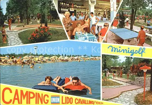 Cavallino Venezia Camping Lido Strand Tischtennis Minigolf Kat. 