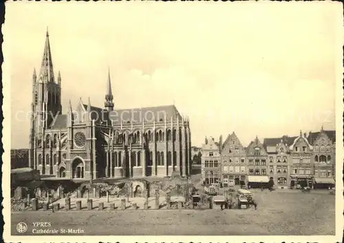 Ypres Ypern West Vlaanderen Cathedrale St Martin Kat. 