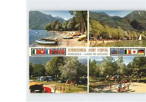 Porlezza Lombardei Intern Sport Camping Lago di Lugano Spielplatz Kat. 