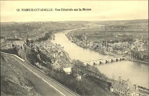 Namur Wallonie Citadelle Vue generale sur la Meuse Kat. 