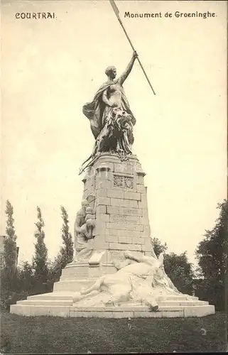 Courtrai Flandre Monument de Groeninghe Kat. Kortrijk