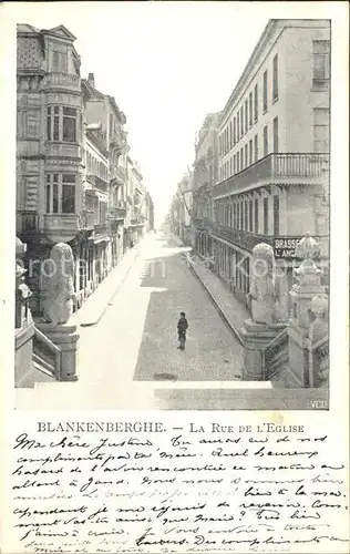 Blankenberghe La Rue de l Eglise Kat. 