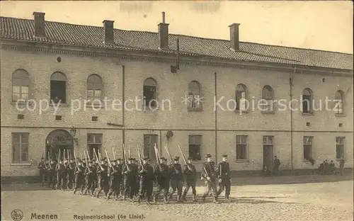 Meenen West-Vlaanderen Regimentschool /  /