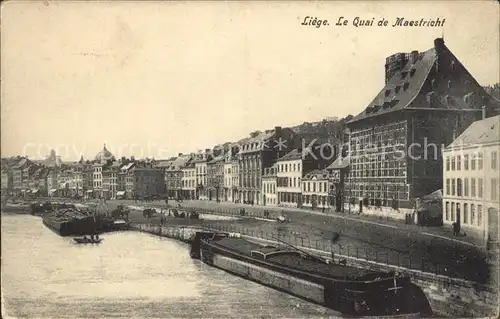 Liege Luettich Quai de Maastricht Kat. Luettich