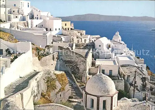 Santorin Thira Thera Blick aufs Meer Kat. 