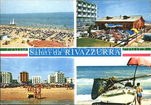 Rivazzurra di Rimini Strand Restaurant Fischerboot