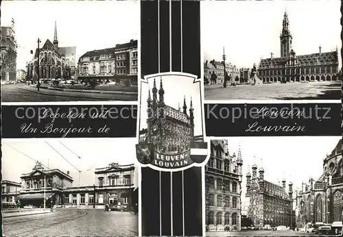 Leuven Rathaus Alter Markt Universitaet Kat. 