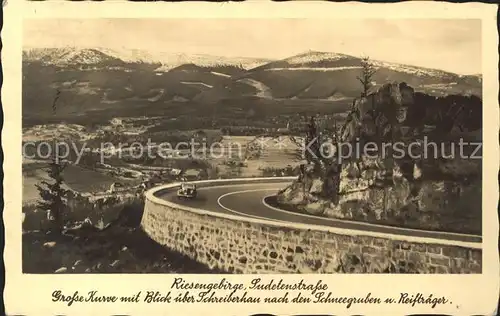 Schneegrubenbaude Schlesien Riesengebirge Sudetenstrasse Kat. 