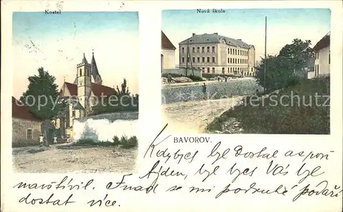 Bavorov Barau Neue Schule Kirche  /  /Strakonice