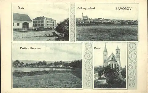 Bavorov Barau Schule Kirche  /  /Strakonice