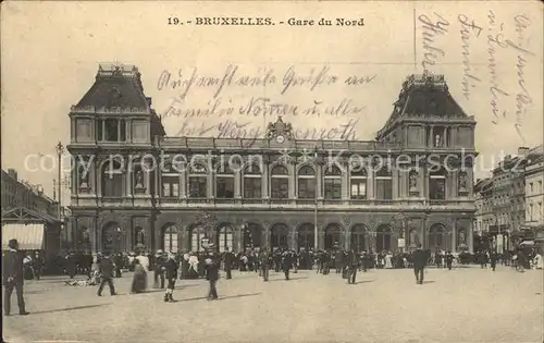 Bruxelles Bruessel Gare du Nord Kat. 