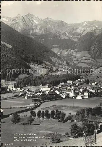 Doellach Kaernten Gesamtansicht mit Alpenpanorama Glocknerstrasse Muelltal Kat. 