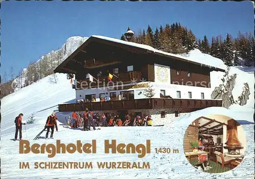 Wurzeralm Berghotel Hengl im Skizentrum Kat. 