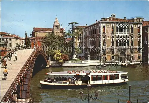 Venezia Venedig Ponte dell Accademia e Palazzo Franchetti Kat. 