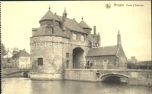 Bruges Flandre Porte d Ostende Kat. 