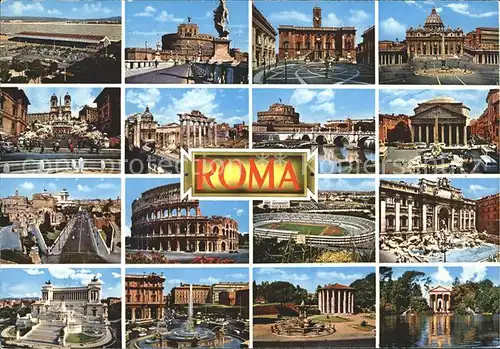 Rom Roma Koloseum Dom Brunnen Kat. 