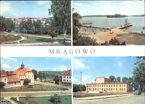 Mragowo Sensburg Strand Platz Umgebung Kat. 