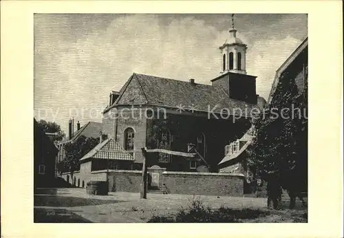 Pleintje Bergstraat met put en NH Kerk Kat. 