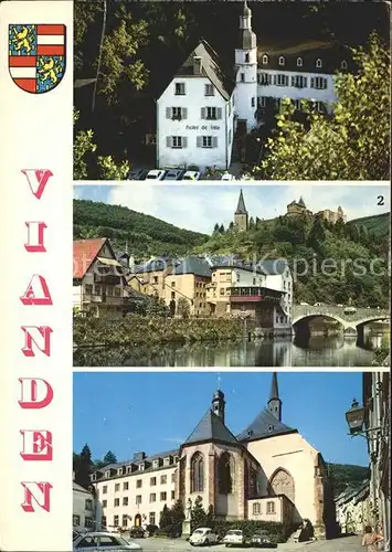 Vianden Hotel de Ville Vue pittoresque Eglise des Trinitaires