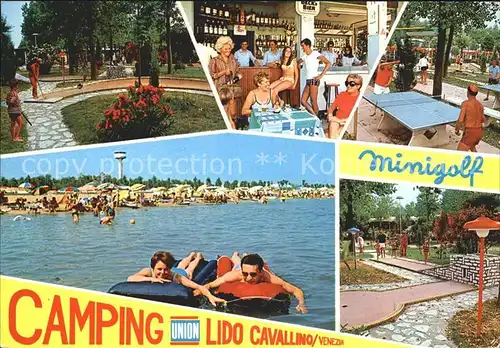 Cavallino Venezia Camping Lido Minigolf Bar Tischtennis Strand Kat. 