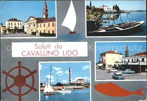 Cavallino Venezia Teilansichten Hafen Leuchtturm Kat. 