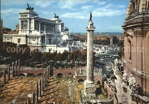 Roma Rom Saeule Forum Trajans Denkmal Victor Emanuel II Kat. 