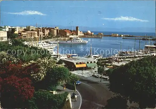 Rhodos Rhodes aegaeis Hafen Kat. 