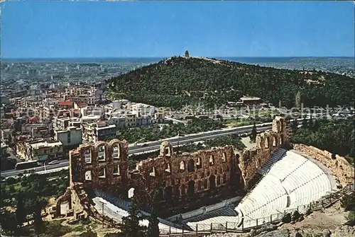 Athen Griechenland Odeon des Herodes Atticus Antike Staetten Kat. 