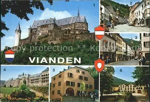 Vianden Chateau Grand Rue Rue de la Gare Sanatorium Auberge de Jeunesse Centre Culturel