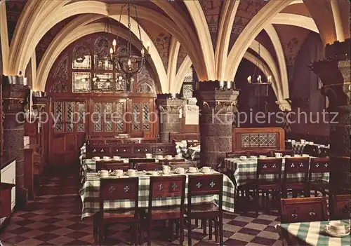 Gent Gand Flandre Restaurant Tearoom Cafe raadskelder anno 1425 Kat. 