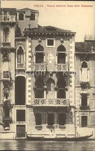 Venezia Venedig Palazzo Contarini Fasand detto Desdemona Kat. 