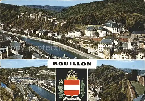 Bouillon Liege Wallonie Burg Teilansichten  Kat. 