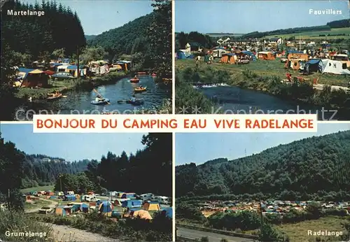 Radelange Camping Eau Vive Fauvillers Radelange Martelange  Kat. 