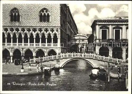 Venezia Venedig Ponte della Paglio  Kat. 