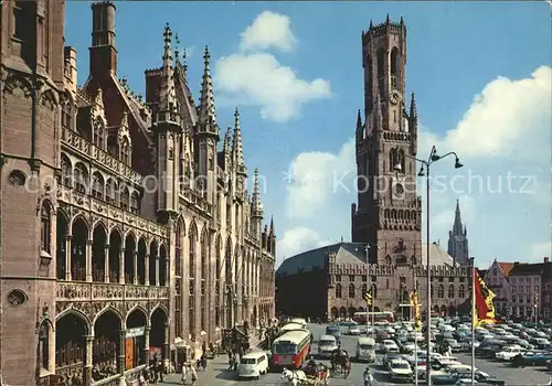 Brugge Grosser Markt mit Glockenturm Kat. 