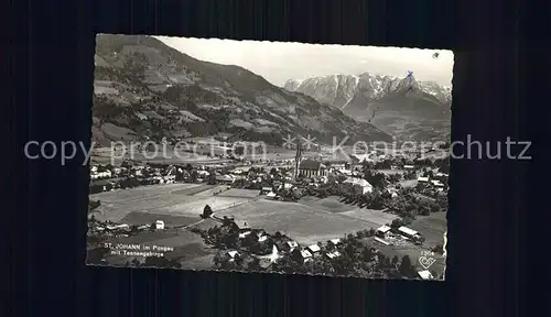 St Johann Pongau mit Tennengebirge Fliegeraufnahme Kat. 