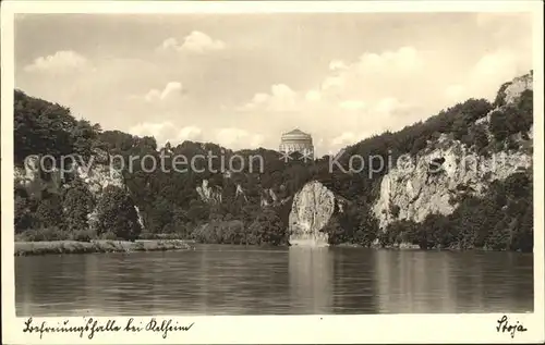 Kehlheim Regensburg Blick auf die Befreiungshalle