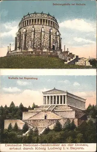 Kehlheim Regensburg Befreiungshalle und Walhalla