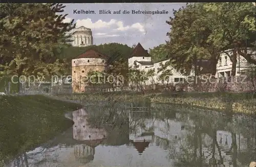 Kehlheim Regensburg Blick auf die Befreiungshalle
