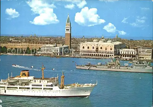 Venezia Venedig Panorama Schiffe Kat. 