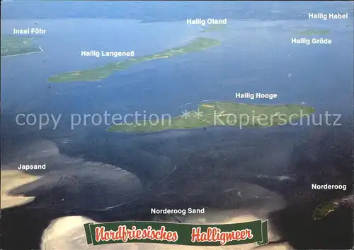 Nordfriesland Fliegeraufnahme Nordfriesisches Halligmeer Kat. 