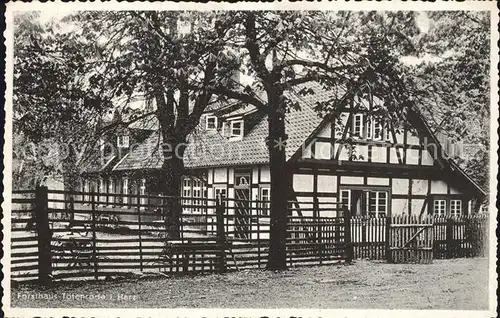 Harz Forsthaus Totenrode Kat. 