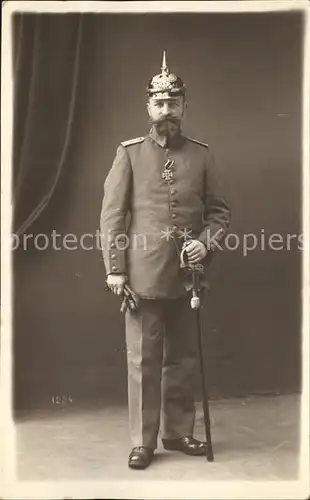 Bruxelles Bruessel offizier Pickelhaube  Orden Portrait Weltkrieg 1  /  /