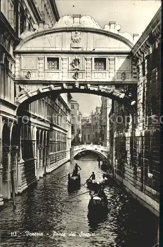 Venezia Venedig Ponte dei Sospiri Kat. 