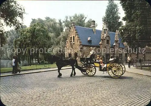 Brugge La Maison Eclusiere Pferdekutsche Kat. 